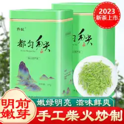 Qianyi 2023 Mingqian 新茶貴州都雲毛尖茶高山手作り雲霧炒め緑茶