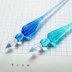 透明バージョンガラスペンつけペンカラーインクペンクリスタルカラーインクつけペンレトロクラシックスタイル