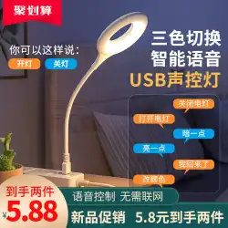 インテリジェント音声制御ナイトライト USB 誘導小型テーブルランプ LED 授乳眼保護寝室インターネット有名人ベッドサイド睡眠ライト