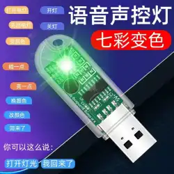 USB ナイトライトスマート新しい人工 AI 音声ライトミニポータブル寝室のベッドサイドライト LED 音声制御ライト