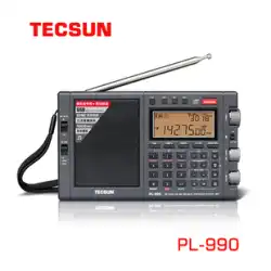 Tecsun PL-990 ポータブル FM 中波短波片面波帯ラジオ音楽プレーヤー Bluetooth スピーカー