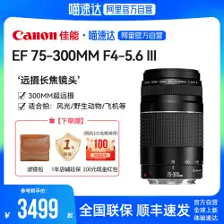 【アリババ自主】Canon EF75-300mm F4-5.6 III 望遠望遠ズームレンズ